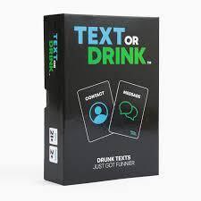 text or drink friendship game cards.