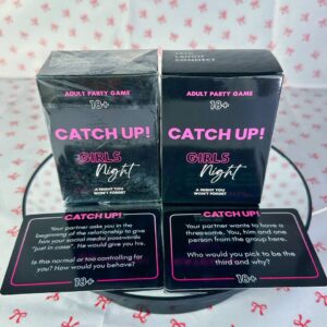 catch up! girls night party game cards